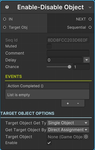 Enable Disable Object