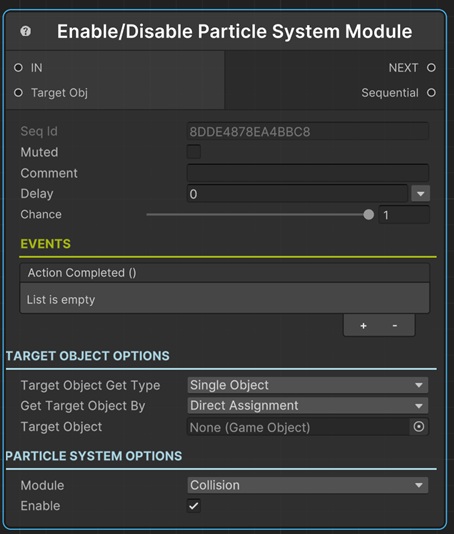 Enable/Disable Particle System Module