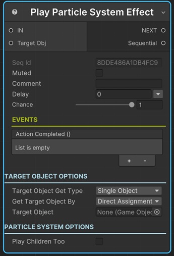 Play Particle System Effect