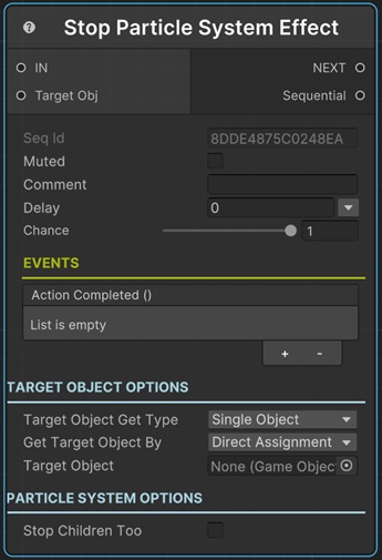Stop Particle System Effect